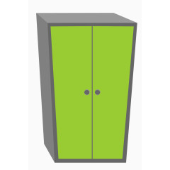 卡通绿色柜子