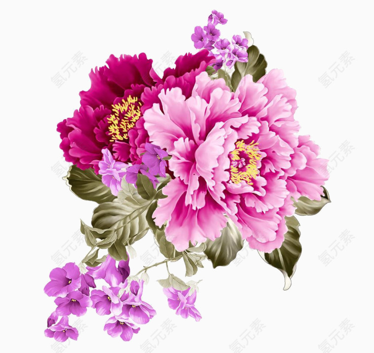 手绘花朵
