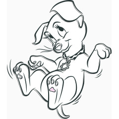 狗素材卡通小狗