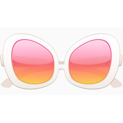 卡通手绘太阳眼镜