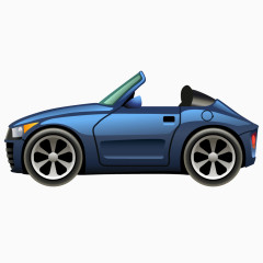 蓝色敞篷车