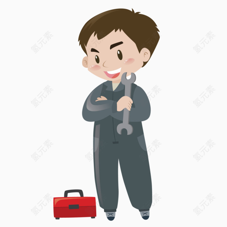 卡通维修工人
