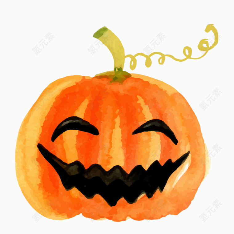 万圣节手绘南瓜