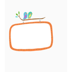 小鸟卡通对话框