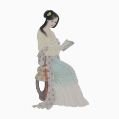 经典古代淑女png素材