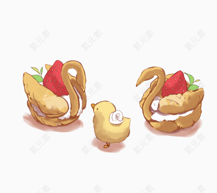 蛋糕小鸡