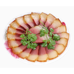 一碟腊肉片