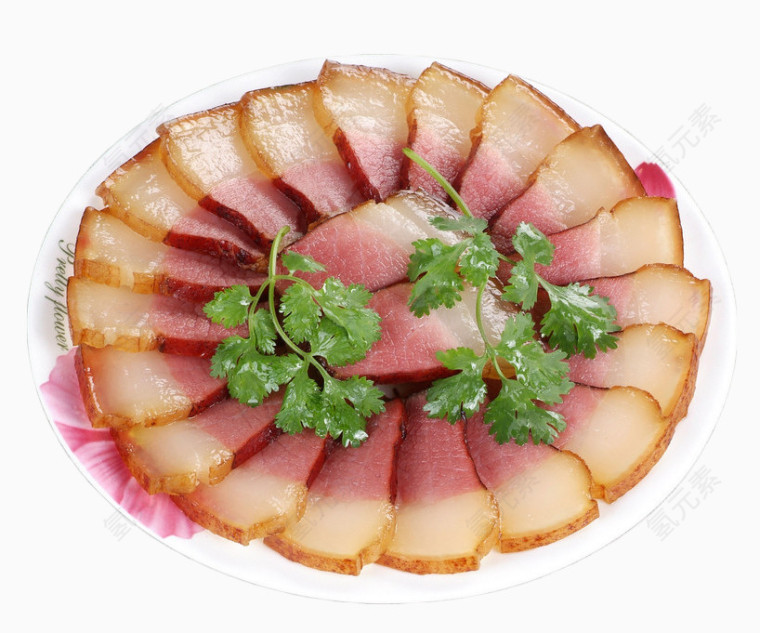 一碟腊肉片