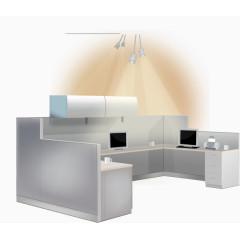 矢量办公室一角