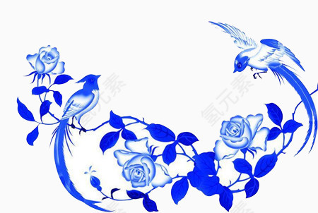 花鸟装饰免抠素材