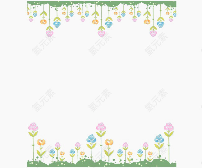 小花边框