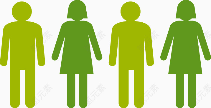 男女背影排排站队
