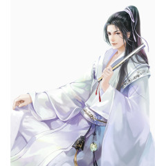 卡通小人矢量图古风装饰图片