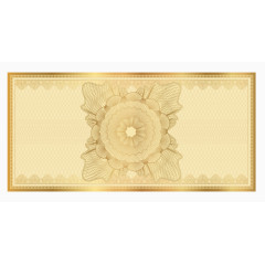 金色花纹欧式邀请卡