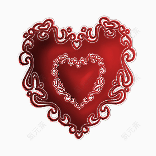 情人节心形PNG透明图片素材