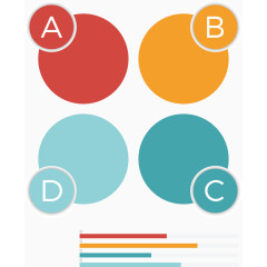 矢量创意设计圆形目录叠加标识