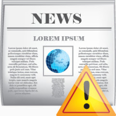 新闻警告报纸shine-icon-set