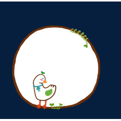 卡通动物泡泡对话框