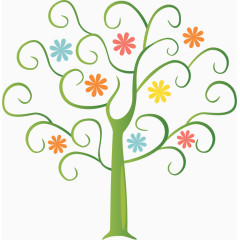 卡通树