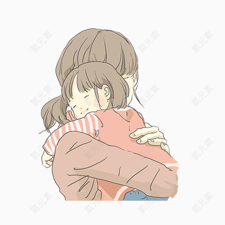 妈妈抱孩子
