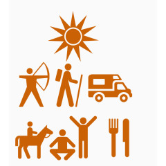 户外运动图标汇总