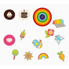 多种彩色插画素材