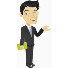 国外卡通扁平化商务人士