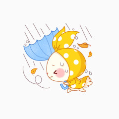 卡通五彩小兔子