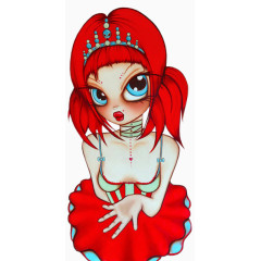 欧美女孩矢量图人物矢量图