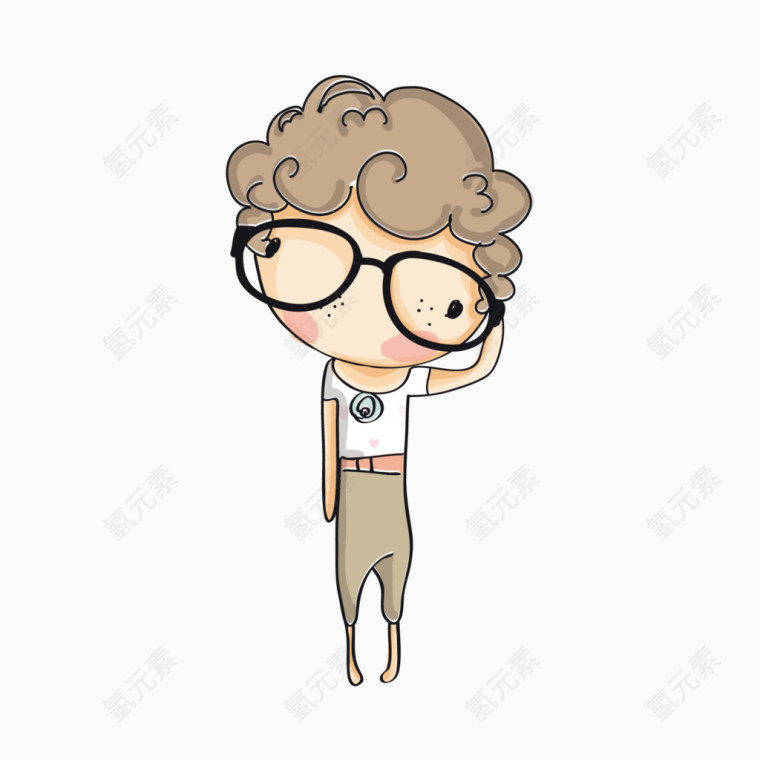 思考问题的男孩
