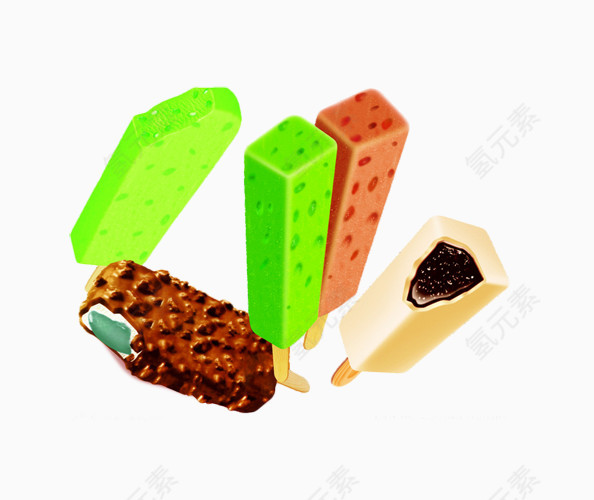 各种口味的棒冰素材图片