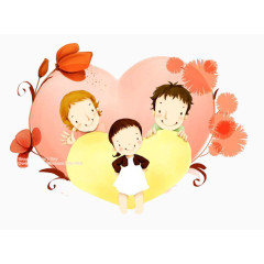 卡通人物 一家人