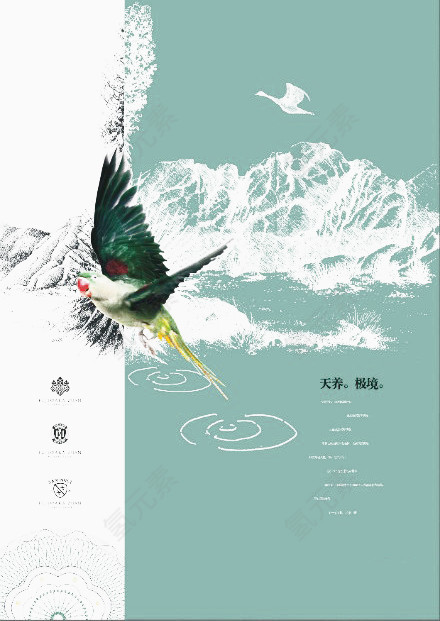中国风翱翔插画