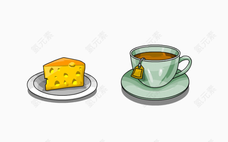 手绘下午茶