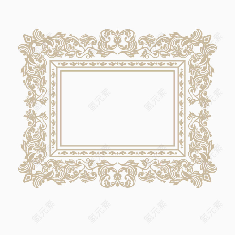 矢量欧式相框