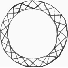 不规则圆形几何边框