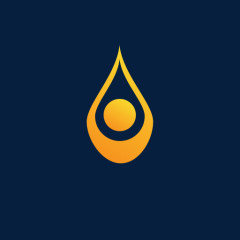 精美黄色水滴图案