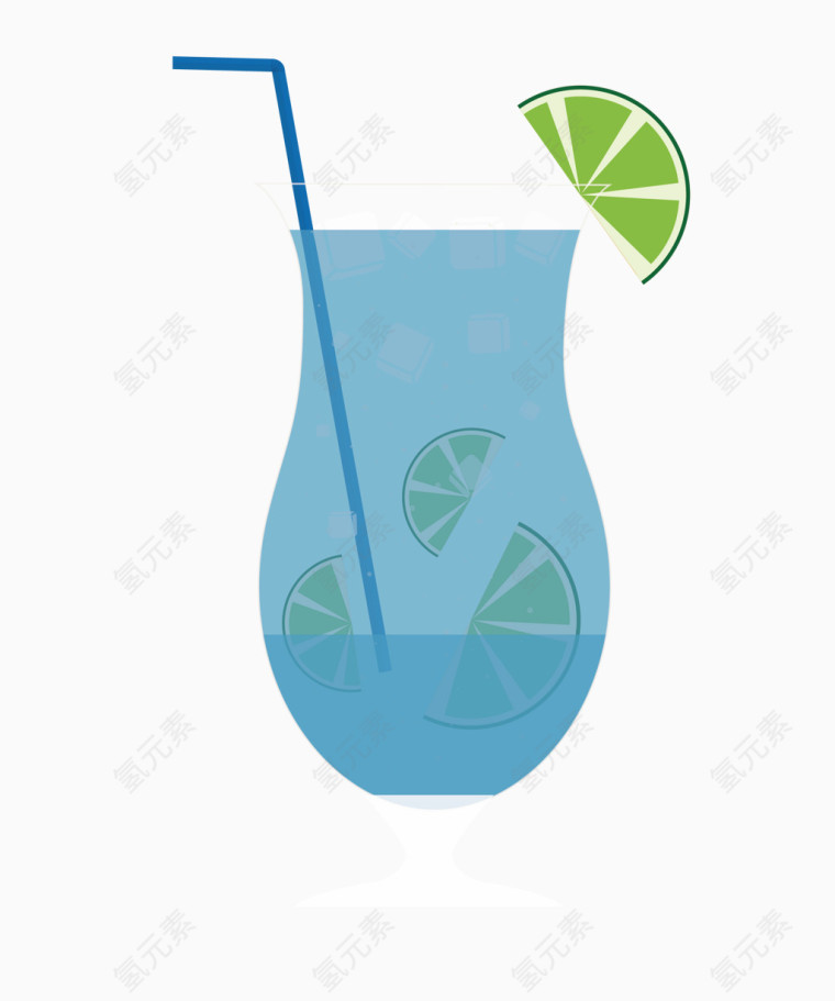 卡通鸡尾酒素材