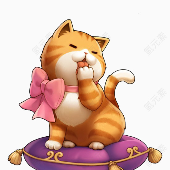 卡通手绘小猫 