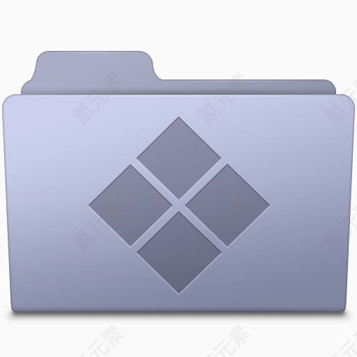 Windows Folder Lavender Icon