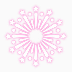 五彩圆环花形烟花