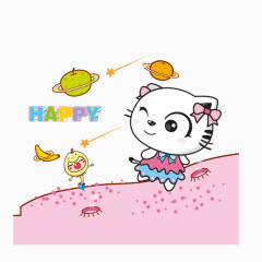 卡哇伊猫咪飞碟