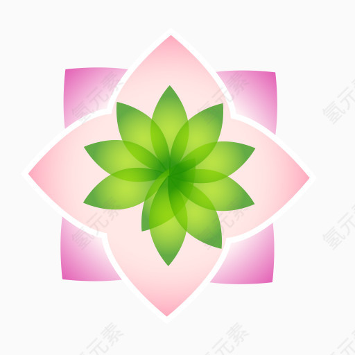 精美五彩花形logo