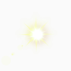 淡黄色光晕科技光效