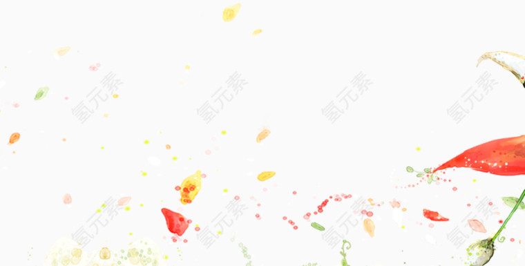 彩带漂浮