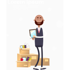 职场人物创意矢量素材