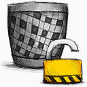 垃圾解锁手绘网页图标