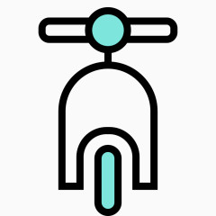 精美交通工具图标电动车