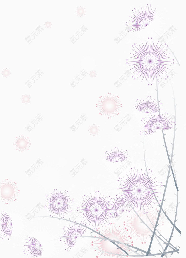 春流行装饰花纹