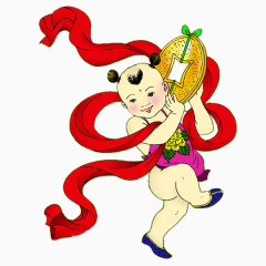 中国风喜庆福娃